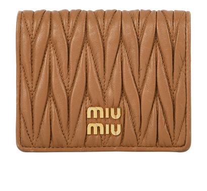 Miu Miu Small Matelasse Wallet, front view